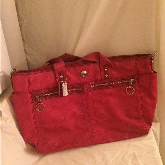 Pink Coach Tote