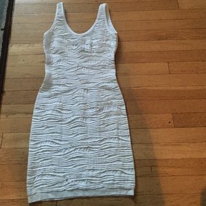 Tight white dress