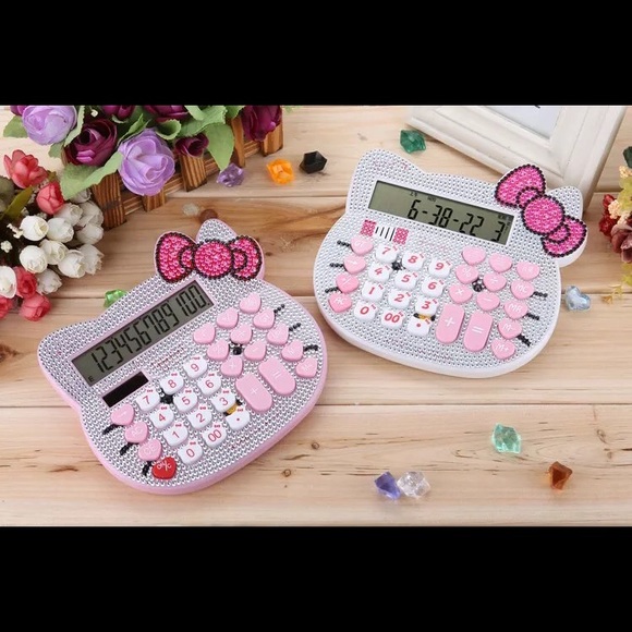 Hello Kitty oversized calculator with rhinestone