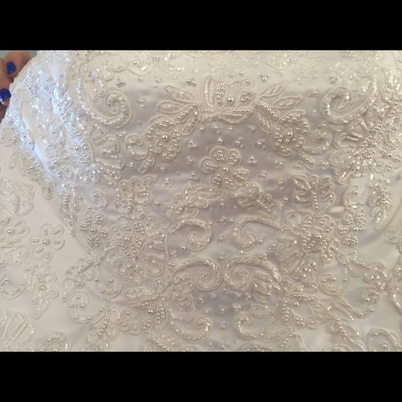 Wedding dress sz 16. See addl list for more pics. - Picture 1 of 4