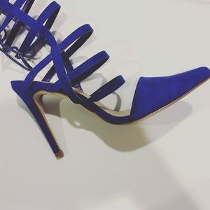 Cobalt Blue Strappy Heels