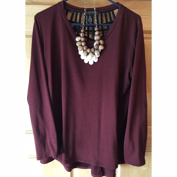 Open back long sleeve