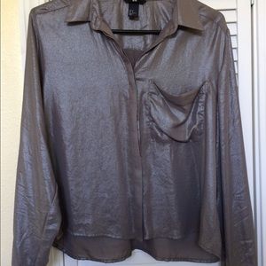 H&M button slouchy pocket top