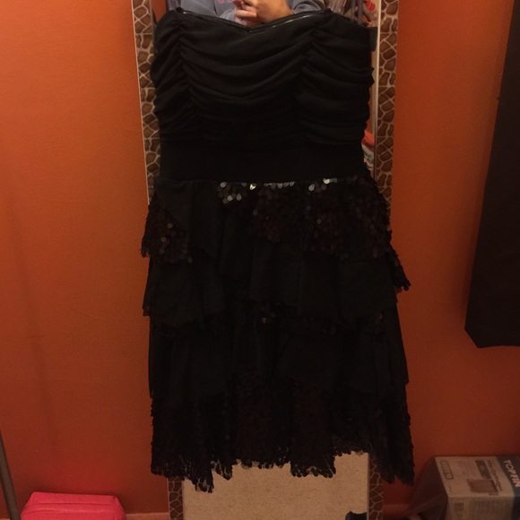 A short black homecoming dress, worn once