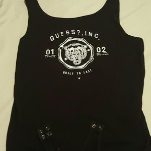 Guess logo tank top/ leotard
