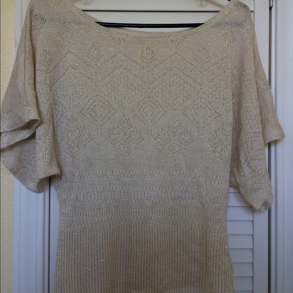 Shimmery gold blouse