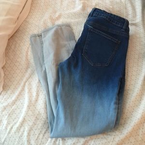 Ombré skinny jeans