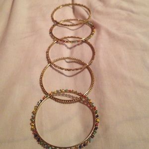 Gold bangles