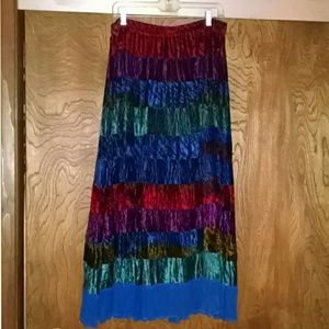 SKIRT, Velvet and gauze