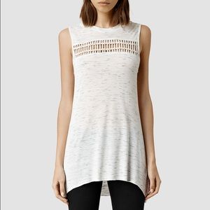 All Saints  crochet tank