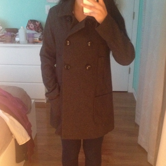 Old Navy Jackets & Blazers - Dark gray wool peacoat.