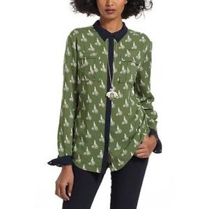Anthropologie "Bagatelle Buttondown" blouse