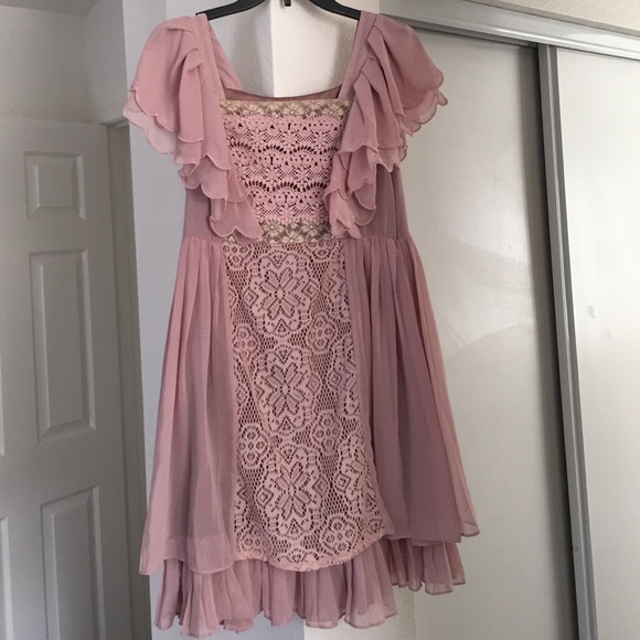 Ryu dusty rose dress
