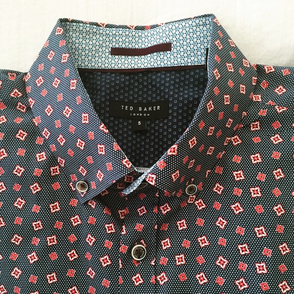 Men's Ted Baker Printed Short Sleeve Shirt