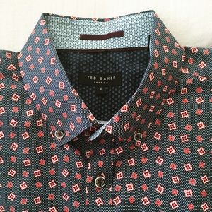 Men's Ted Baker Printed Short Sleeve Shirt