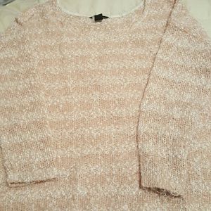 Pink fringe sweater