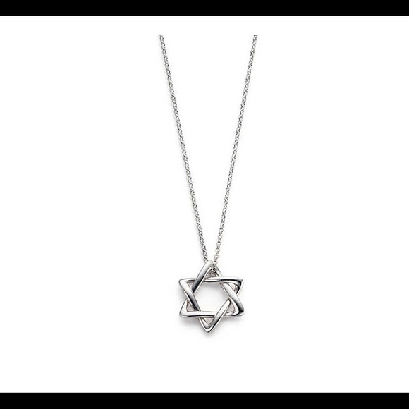 Tiffany & Co.: Star of David Necklace; 18mm, 16"