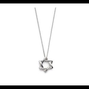 Tiffany & Co.: Star of David Necklace; 18mm, 16"