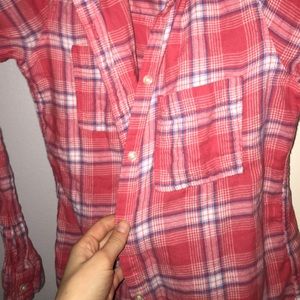 Red, white , blue flannel