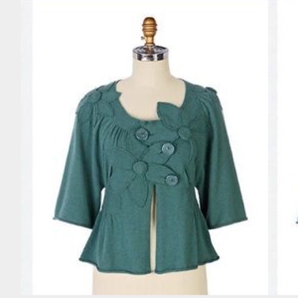 Anthropologie Flower Thicket Cardigan