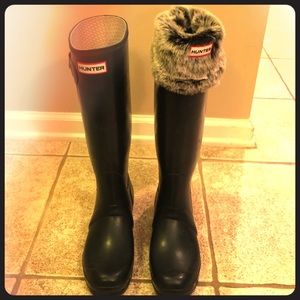Navy Hunter Original Tall Rain Boots