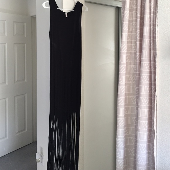Xhilaration fringe maxi dress