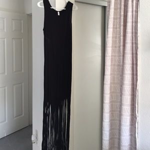 Xhilaration fringe maxi dress