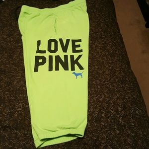 Victoria's secret pink crop sweatpants