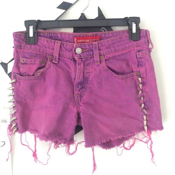 Spiked Levi Shorts
