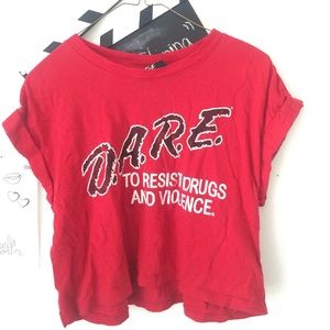 D.A.R.E cropped Top