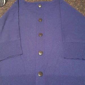 Blue 3/4 sleeve sweater