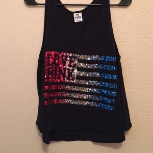 Sparkle flag PINK shirt