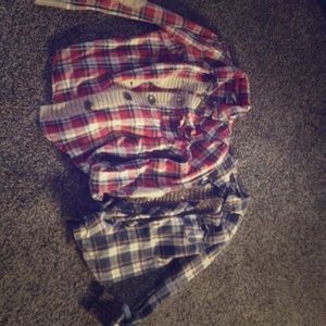 2 BKE Plaid Buttonup
