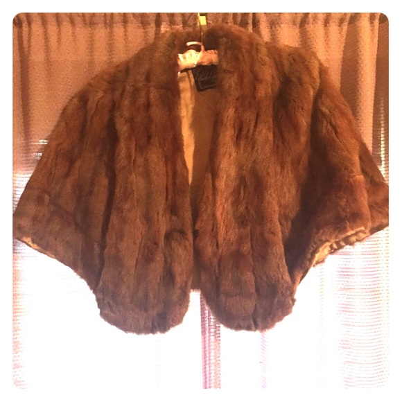 Authentic Vintage Fur shawl