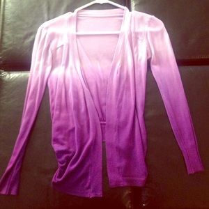 Purple ombre cardigan