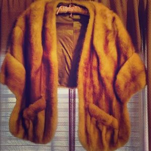 Authentic Vintage Fur Shawl