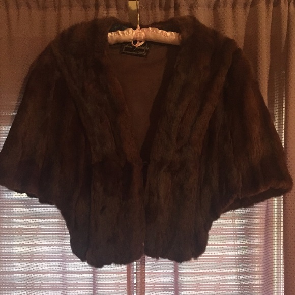 Authentic Vintage Fur Shawl