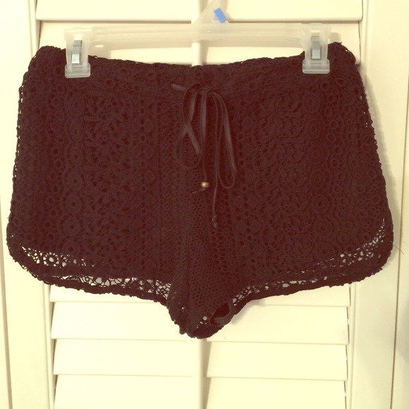 Black Lace Shorts