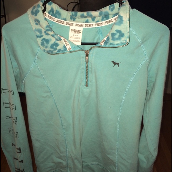 blue pink sweater