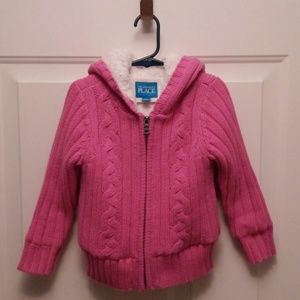 Cute Pink Sweater Jacket