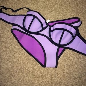 Lilac neoprine bathing suit