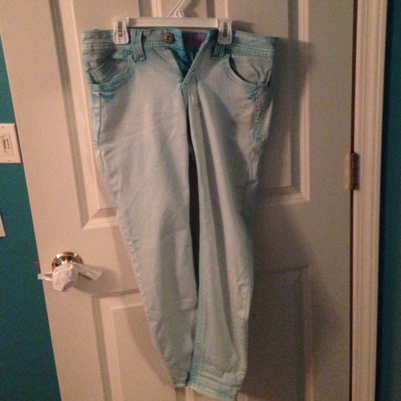 Light blue skinny jeans