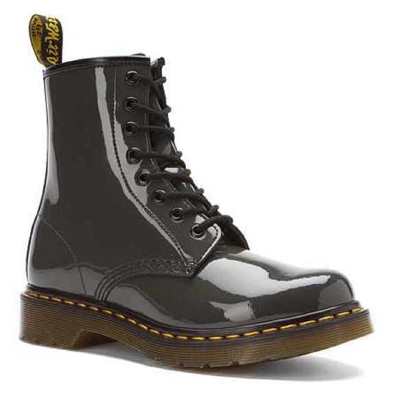 Dr. Martens 1460 Patent Grey Boots
