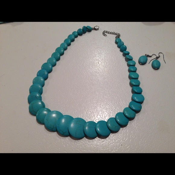 Necklace and matching earrings