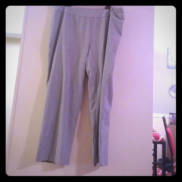 Grey stretch trousers