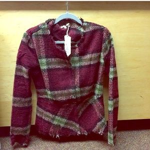 Plaid, adorable peplum jacket