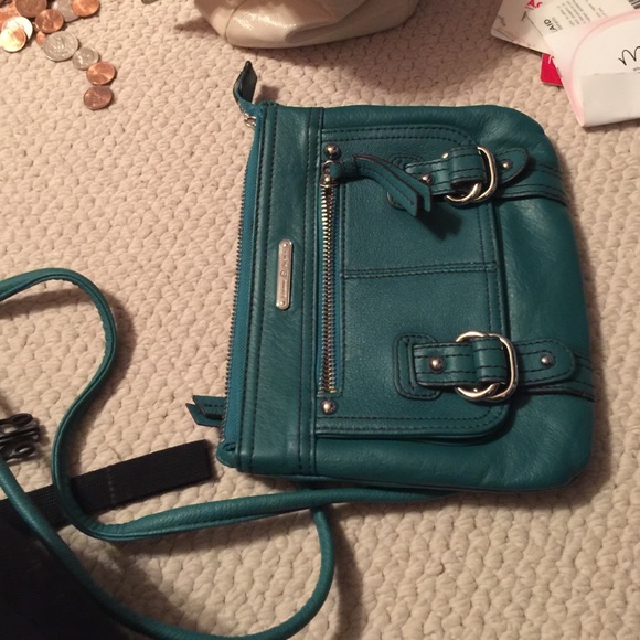 Turquoise over the shoulder purse - Picture 1 of 2