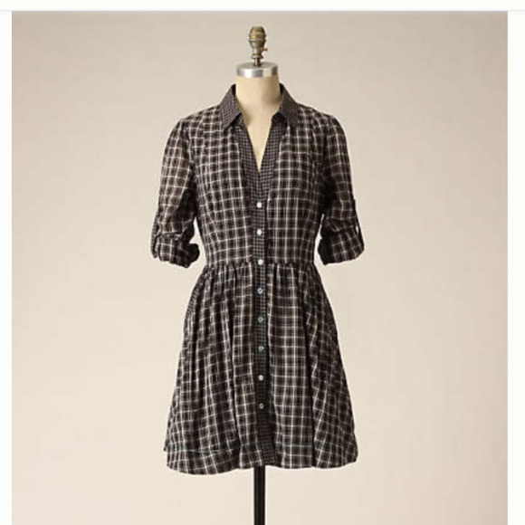 Anthro In Tune Shirt Dress