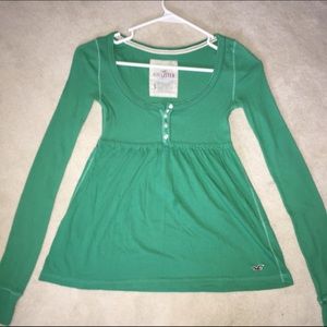 Hollister Long Sleeve Knit Top
