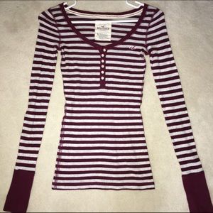 Hollister Long Sleeve Knit Top